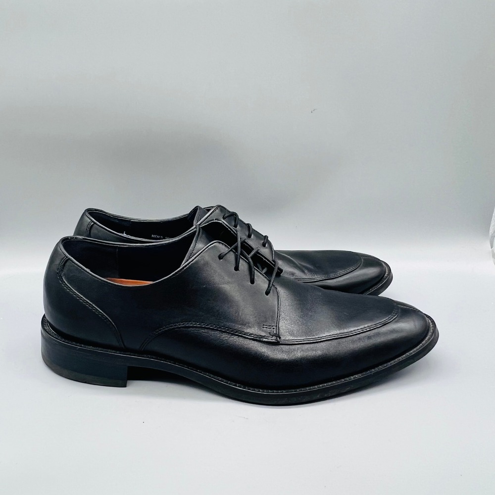 Cole Haan Shoes Mens 10.5 Black Leather Grand OS Split Toe Derby Oxfords Dress